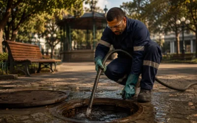 Desentupimento de esgoto no Recreio dos Bandeirantes
